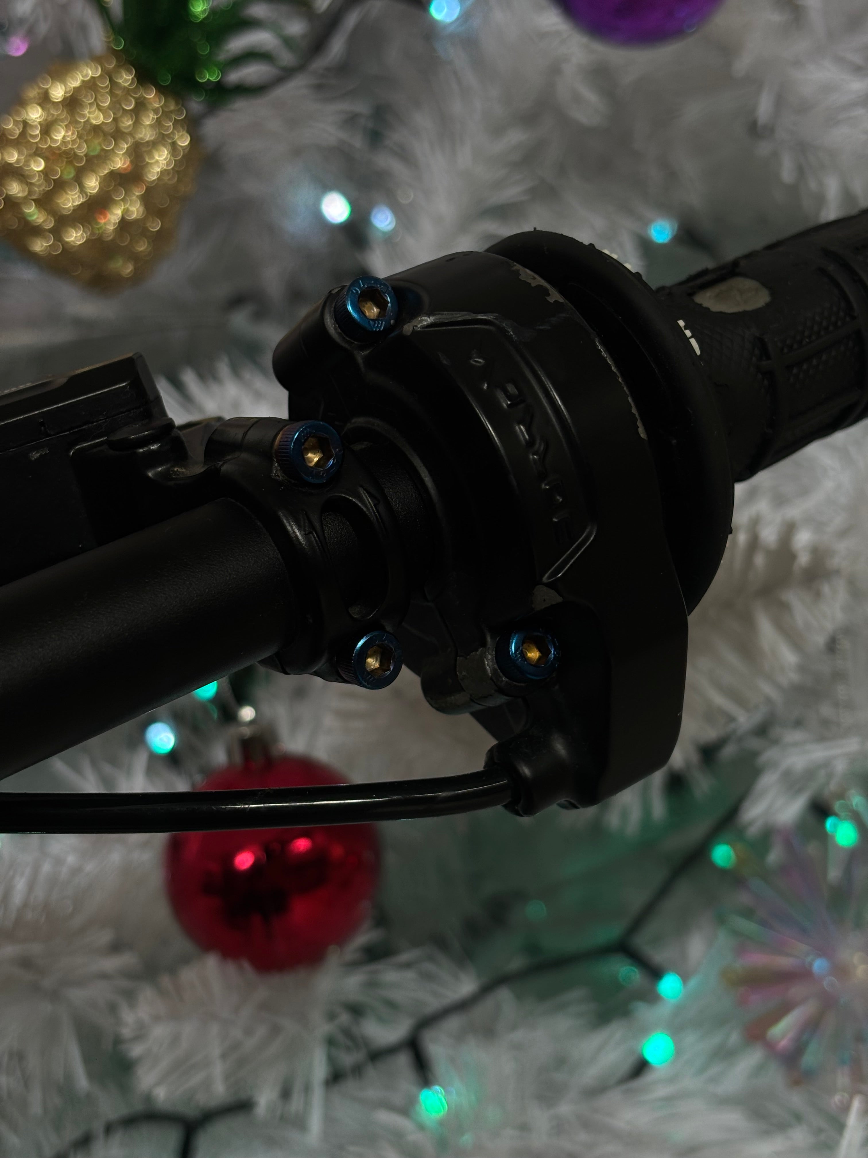 Titanium bolts for Sur-Ron Lbx stock brake mount